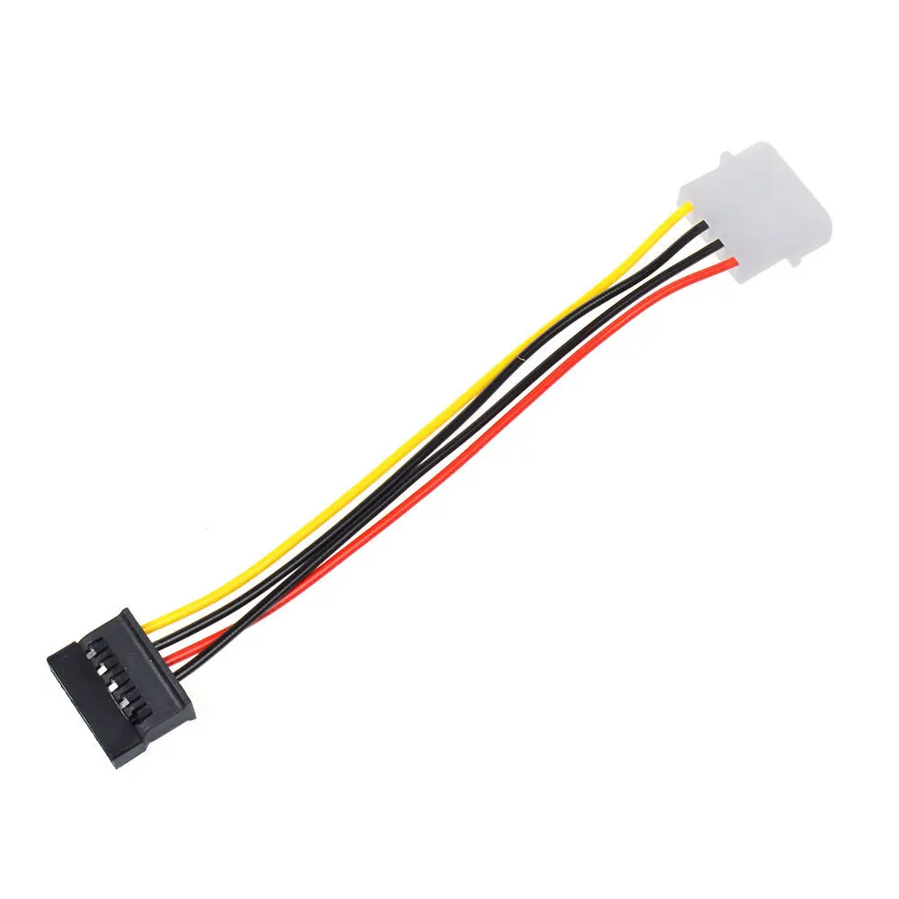 

2Pcs 4-Pin IDE Molex to 15-Pin Serial ATA SATA Hard Drive Power Adapter Cable CN