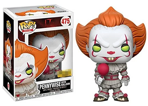 Эксклюзивный FUNKO POP официальный ужас: это Pennywise с париком, воздушный шар винил Фигурка Коллекционная модель игрушки - Цвет: Белый