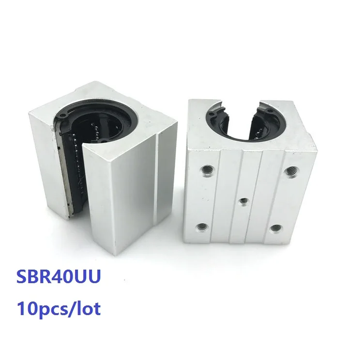 10 шт./лот SBR40UU SME40UU Линейный шарикоподшипник открытого типа для SBR40 40 мм линейная