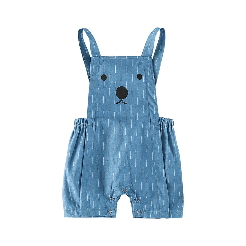 Fashion summer cowboy bear style infant bib overalls MD109in Overalls