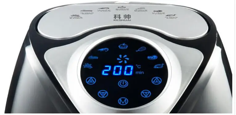 1300 Вт 2.6L воздуха фритюрница Пан дома умный сенсорный экран Электрический Фритюрница без масла дыма картофельные чипсы жарки машины multippker