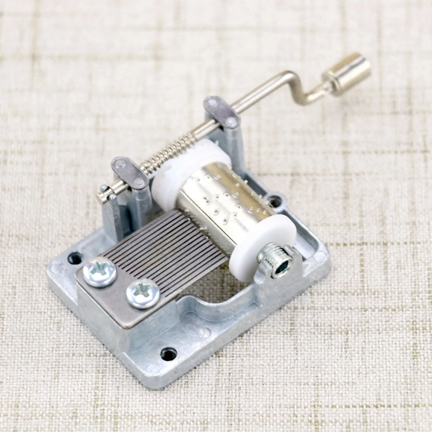 Bevigac Mini 18 Note Metal DIY Hand Crank Music Box Movement Musical