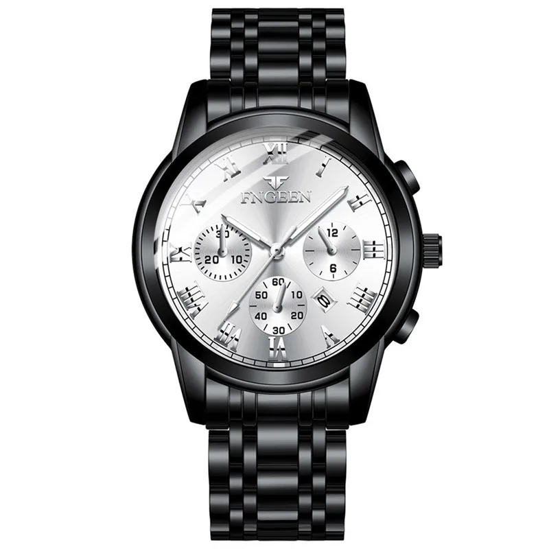 Топ бренд для мужчин Мода нержавеющая сталь календарь мульти иглы спортивные кварцевые часы мужские наручные часы Relogio Masculino WD - Цвет: G