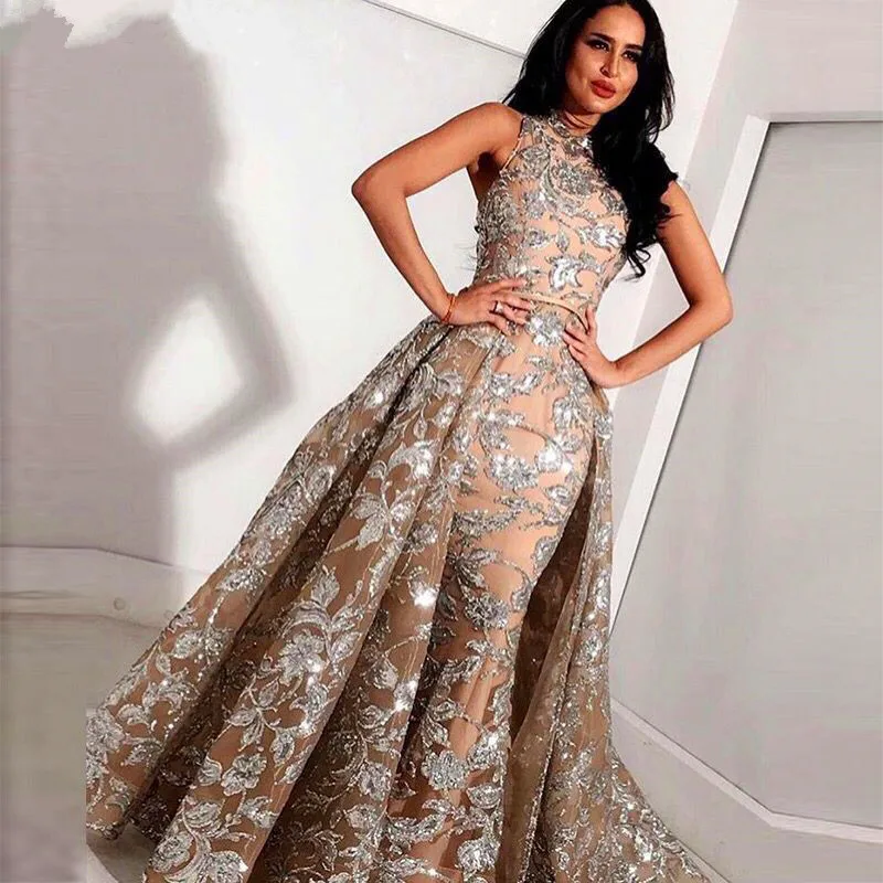 African Muslim Evening Dresses Mermaid High Collar Lace Plus Size Islamic Dubai Saudi Arabic Long Formal Gown | Свадьбы и торжества