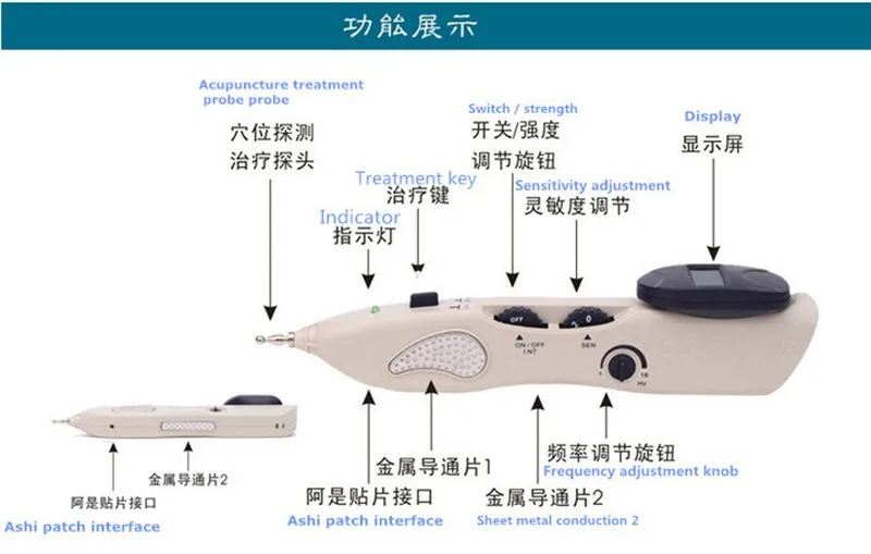 508b Acupuncture Meridian Pen Electronic health care massage acupuncture pen point massage instrument for Hole Equipmently-508b-2