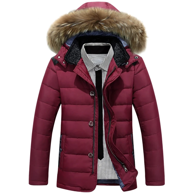 

Winter new thickening men's short down jacket hooded fashion jacket young explosion coat