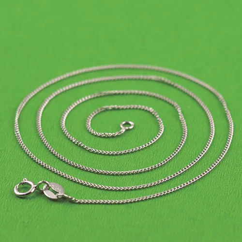 

Genuine 925 Sterling Silver Double Sheet Chain For Woman 40cm/45cm Chain Necklace with Certificate