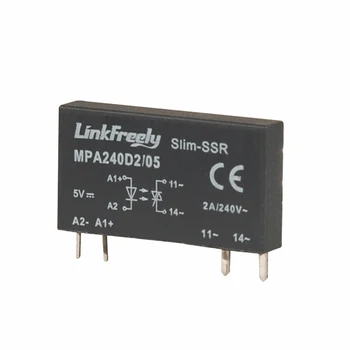 

MPA240D2/05 4 Pin PCB Micro Voltage Relay Switch Module 5V DC In 240VAC/2A Output,Smart Auto DC AC SSR Solid State Relay Bank