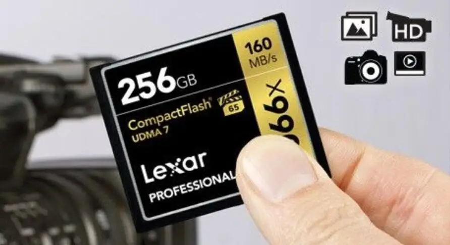 Компактная флэш карта Lexar Compact 1066x 32 ГБ 64 CF 128 памяти 256 для камеры МБ/с высокая