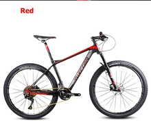 Free shopping 26/27.5inch carbon fiber mountain bicycle 27speed Shima fork oil disc brakes gas ultralight carbon fiber frame mt