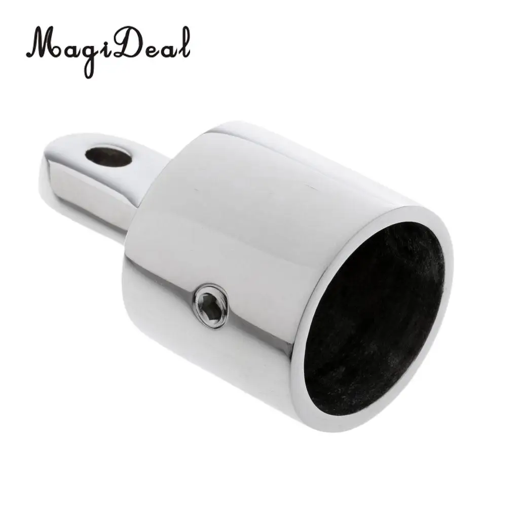 MagiDeal Universal Eye End Cap Bimini Top Fitting Boat Hardware 316 Marine Stainless Steel 22mm/25mm for Rowing Canoe Dinghy Acc