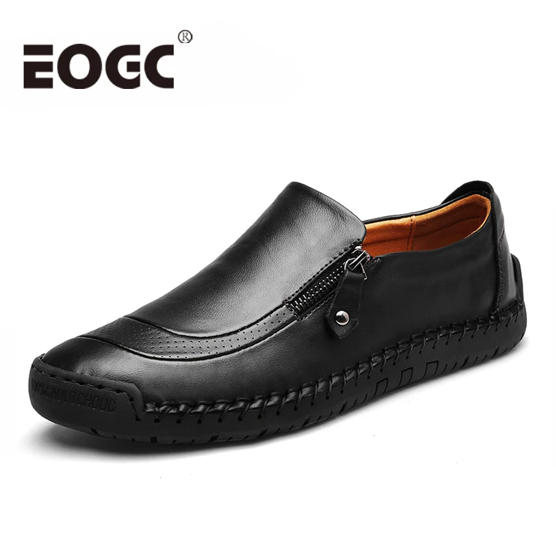 

Large Size 48 Men Flats Spring Leather Casual shoes Men loafers Comfortable Quality Split Leather Men Shoes Moccasins Shoes