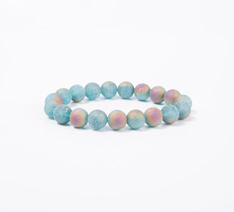 

Hot Bracelets Fashion Colorful Natural Stone Beads Chakra Bracelet Jewelry High Quality