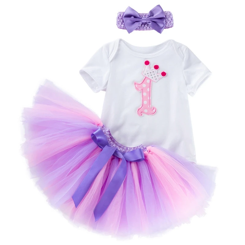 

Is My First Birthday Princess Cute 2019 Summer Clothes Sets Newborn Infant 0-24Month Kids Lace Tutu Girl New Born Bebes Outfits