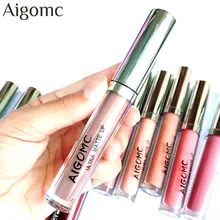 AIGOMC 12 цветов не липкий сухой матовый блеск для губ сливочный питательный увлажняющий легко носить длительная жидкая помада Косметика