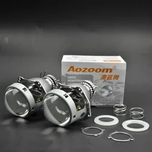 Aozoom Новое поступление Неразрушающий Металл 3,0 ''H4 HID Биксеноновые линзы проектора для D2S или D2H лампы