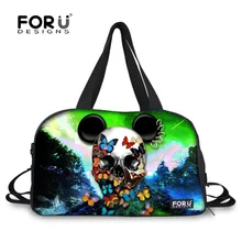 Forudesigns/бренд Повседневное 3D череп печати сумка мужской путешествия Сумки Для женщин Для Мужчин's Чемодан дорожная сумка складной Сумки Bolsas