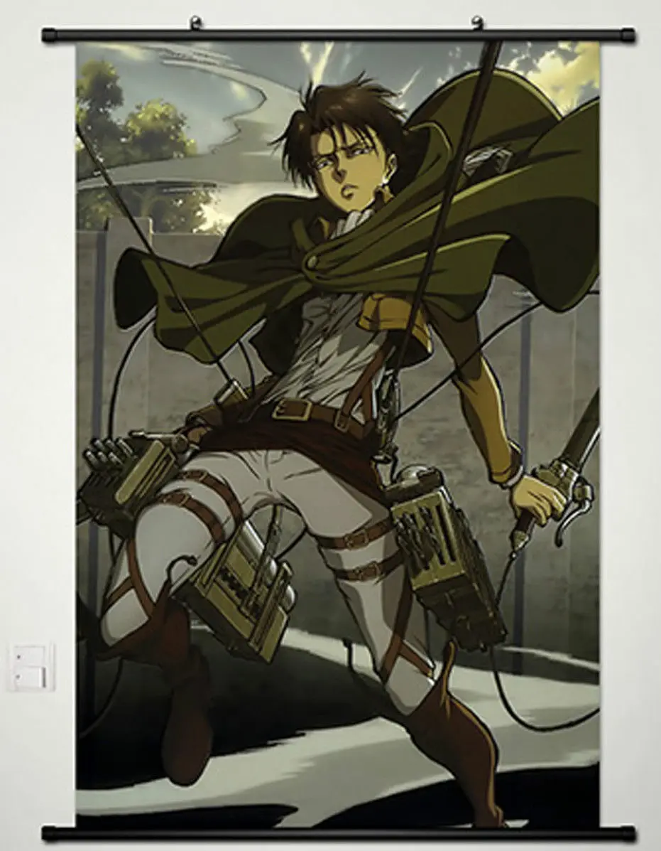 Home Decor Anime Attack on Titan Wall Scroll Poster Painting Eren Jager