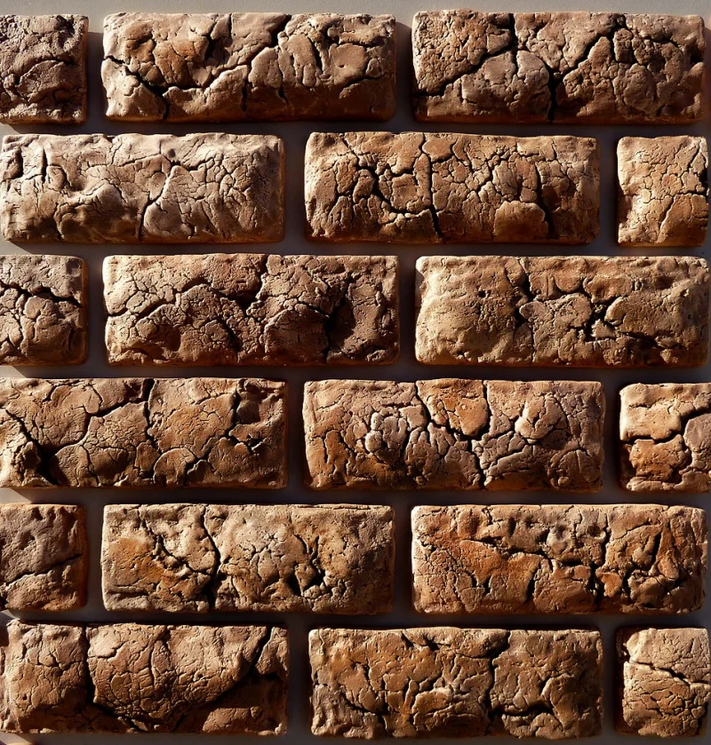 

Polyurethane Molds MOULD for Concrete "Babylonian brick" Plaster Wall Artificial Stone Cement Tiles wall molds