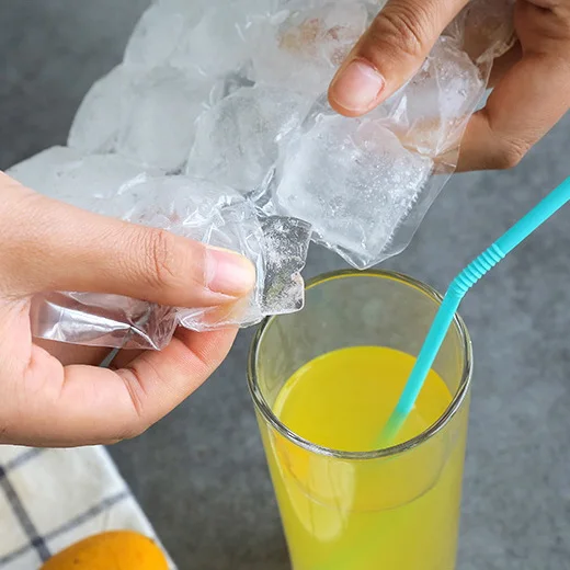 

10 PCS Self-sealing Ice Mold Bag Disposable Ice Pack Frozen Cube Mold Ice Bag Pop Maker Making Pack Bag Organizer