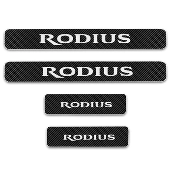 

For Ssangyong RODIUS Door Sill Protector Reflective 4D Carbon Fiber Sticker Door Entry Guard Door Sill Car Styling 4Pcs