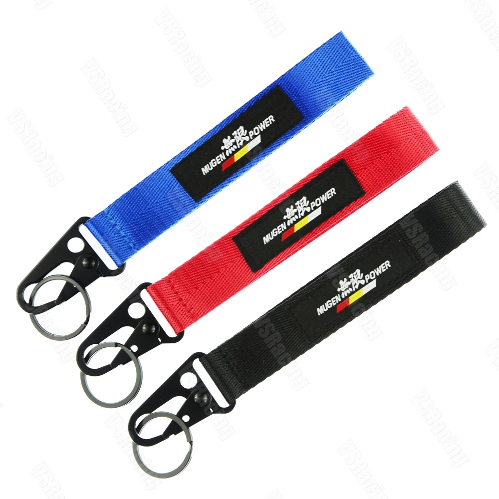 

JDM Style For Mugen Power Car Painting Cellphone Lanyard JDM Racing Car Keychain ID Holder Mobile Strap Key Ring