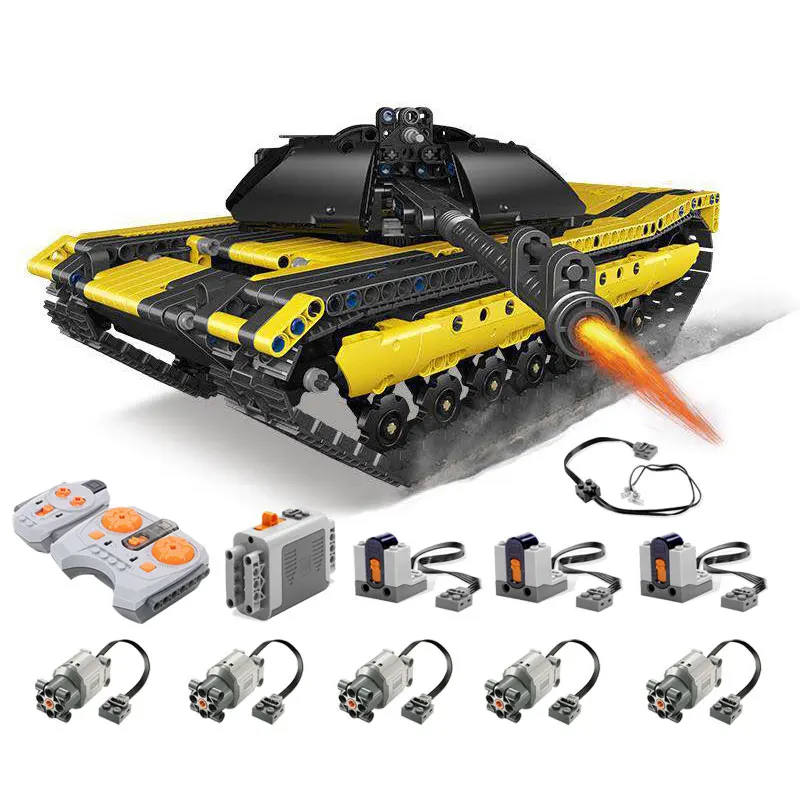 

RC Tank Set Compatible Legoing Technic Model Building Blocks 1580 Piece Bricks Boy Birthday Gifts Children Remote Control Toys