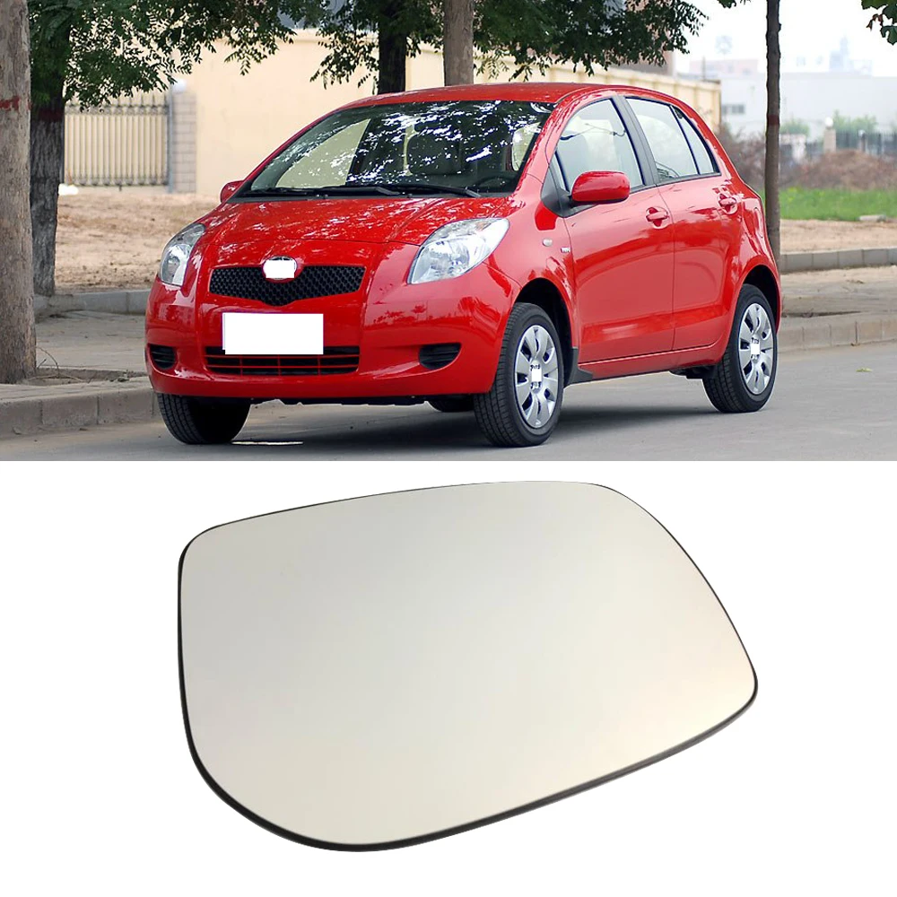 Wing Mirror Glass For TOYOTA Yaris With Base-Non Heated LH Side 2006 to 2011