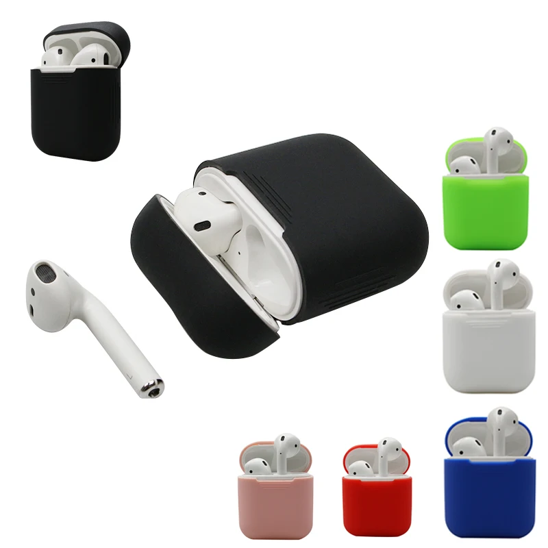 

1PCS TPU Silicone Bluetooth Wireless Earphone Case For AirPods Protective Cover Waterproof for iphone 7 8 Headset Accessories