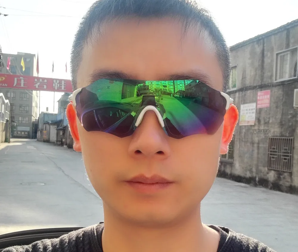 full color Polarized Sports Glasses Men MTB Mountain Road Bicycle Cycling Eyewear Sunglasses Running Fishing EVzero