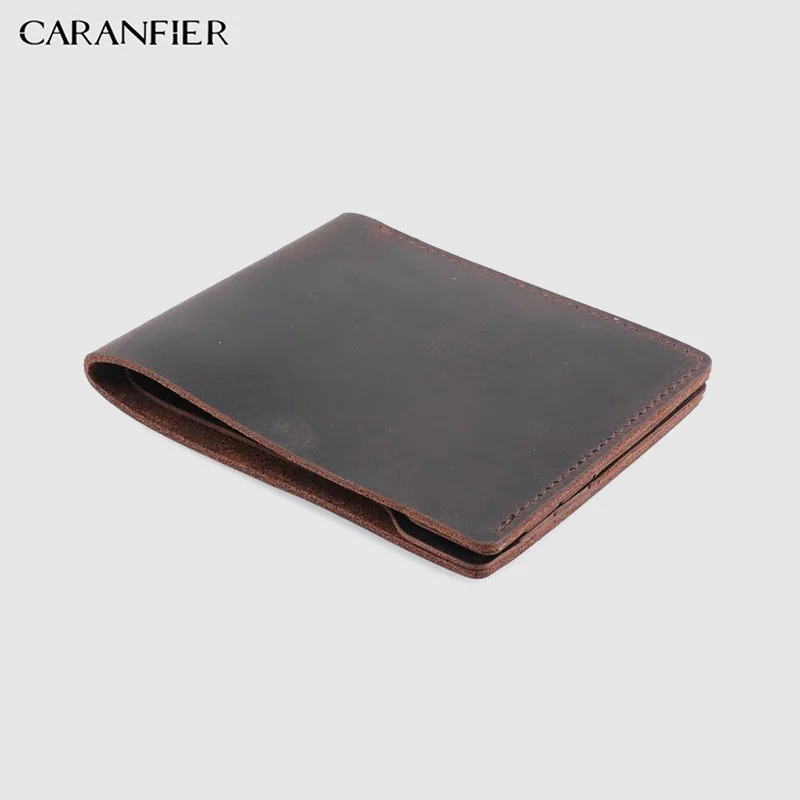Мужские кошельки CARANFIER из натуральной воловьей кожи высококачественный мужской