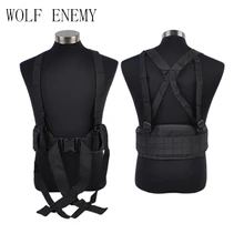 Тактический военный Регулируемый Нейлоновый военный пояс Тактические скалолазание пояса жилет Молл Панель платформа пояс для чулок