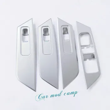

LHD! For Skoda Kodiaq Karoq 2017 2018 2019 ABS Plastic Interior Door Window Switch Button Cover Trim 4pcs Car Accessories