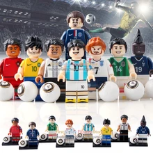 DR. TONG 80 шт./лот футболист Бекхэм Pogba Роналду Месси Ибрагимовича Озил строительные блоки игрушки для детей KF6032