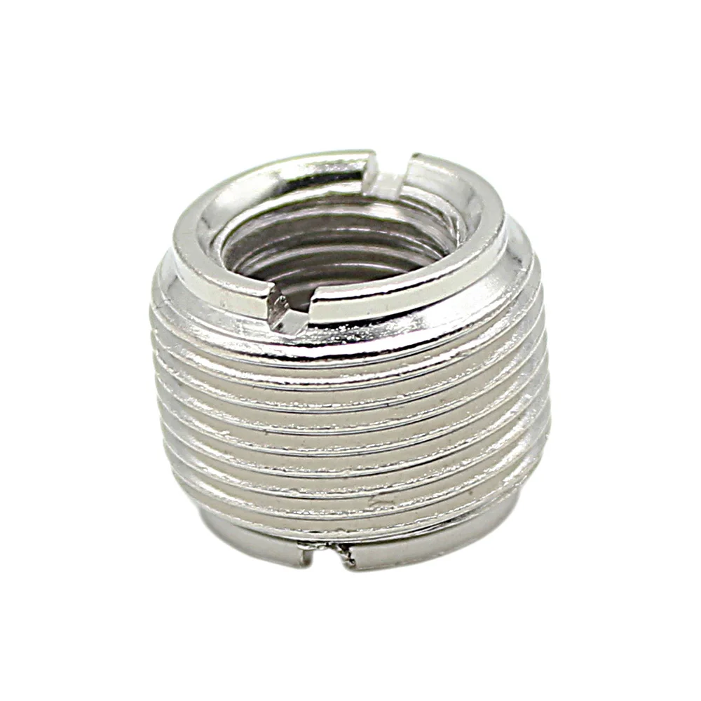 

High Quality 2pcs Microphone Mic Screw Nut Thread Adaptor 3/8" to 5/8" Connector Cupronickel