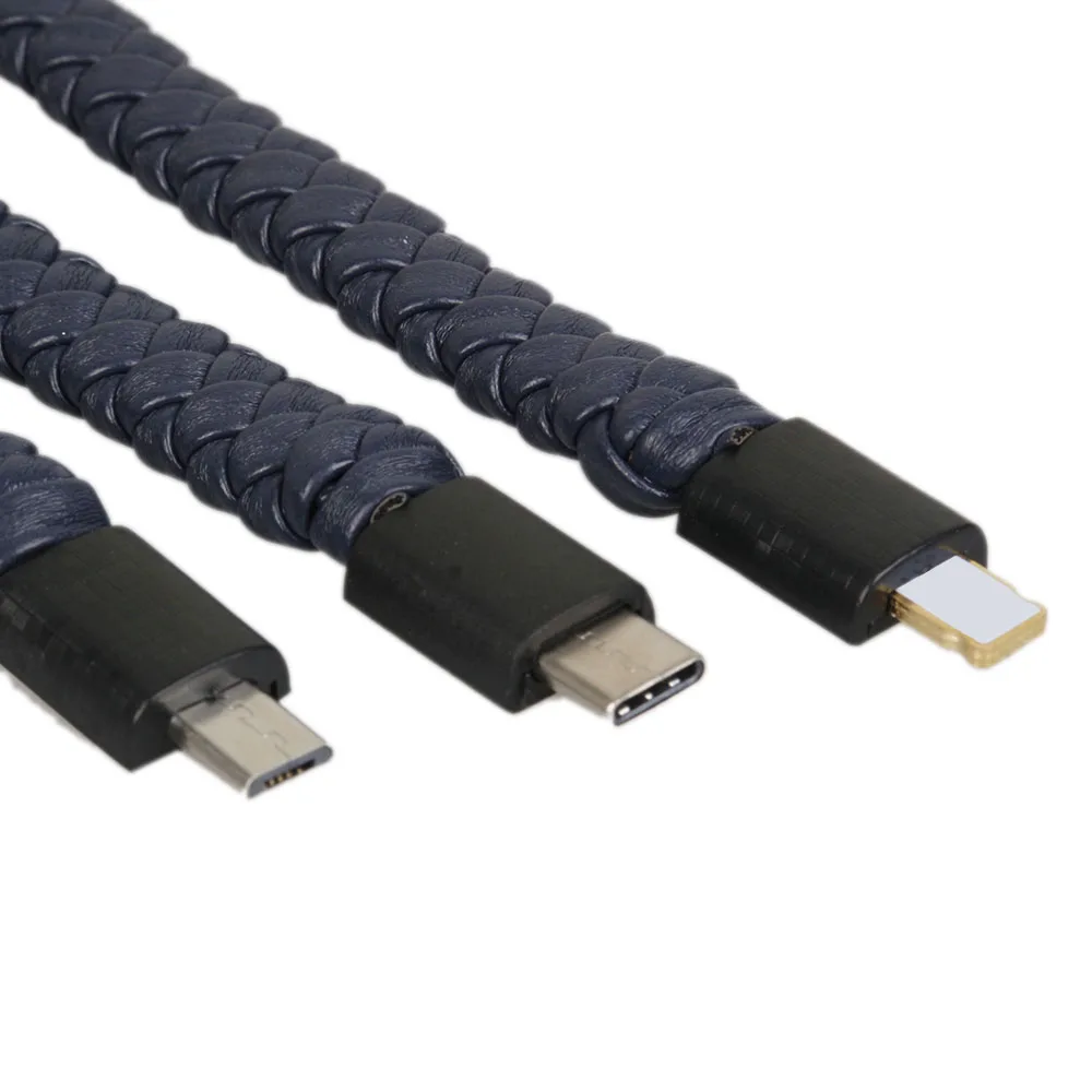 Браслет USB кабель передачи данных мужской кожаный браслет данных линейный браслет цифровые кабели
