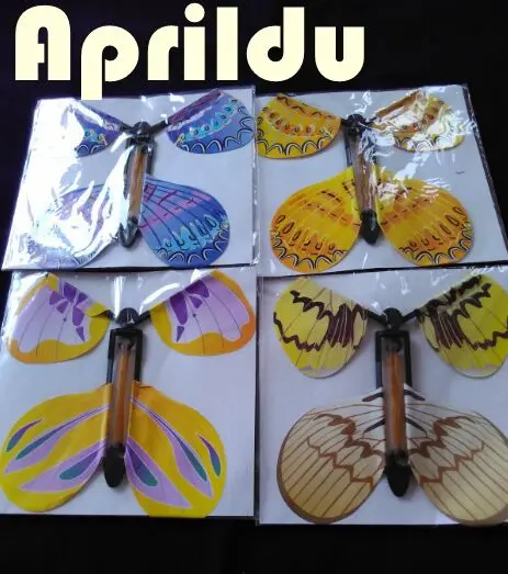 Free shipping 30pcs magic butterfly flying butterfly change with empty hands freedom butterfly magic props magic