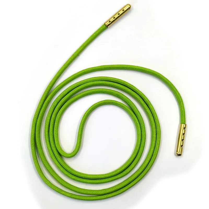 12 Bright Green JUPHAIR дешевые изготовленные на заказ Благородные Золотые металлические наконечники восковая шнурка толстые круглые Вощеные шнурки подходят ботинки кроссовки модельные туфли Шнурки - Цвет: 12 Bright Green