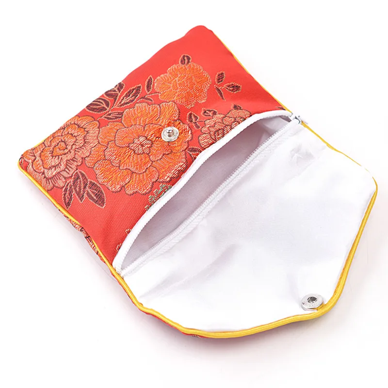 Image 10pcs pack Free shipping Drawstring Embroidered Dragon  Bilayer Travel Underwear Bag Storage mix color