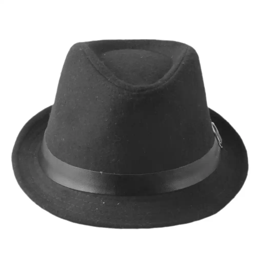 childrens black trilby hat