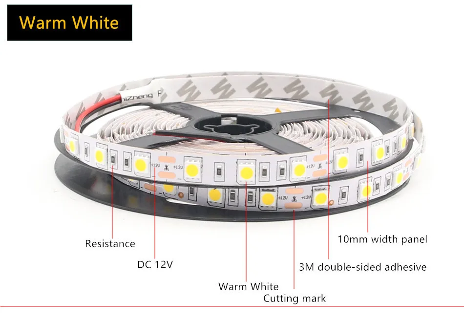 DC12V 5 м/лот 300 светодиодный IP65/IP20 Водонепроницаемый 5050 60 светодиодный/м гибкий светодиодный RGB RGBW/WW белый для Новогоднее украшение здания