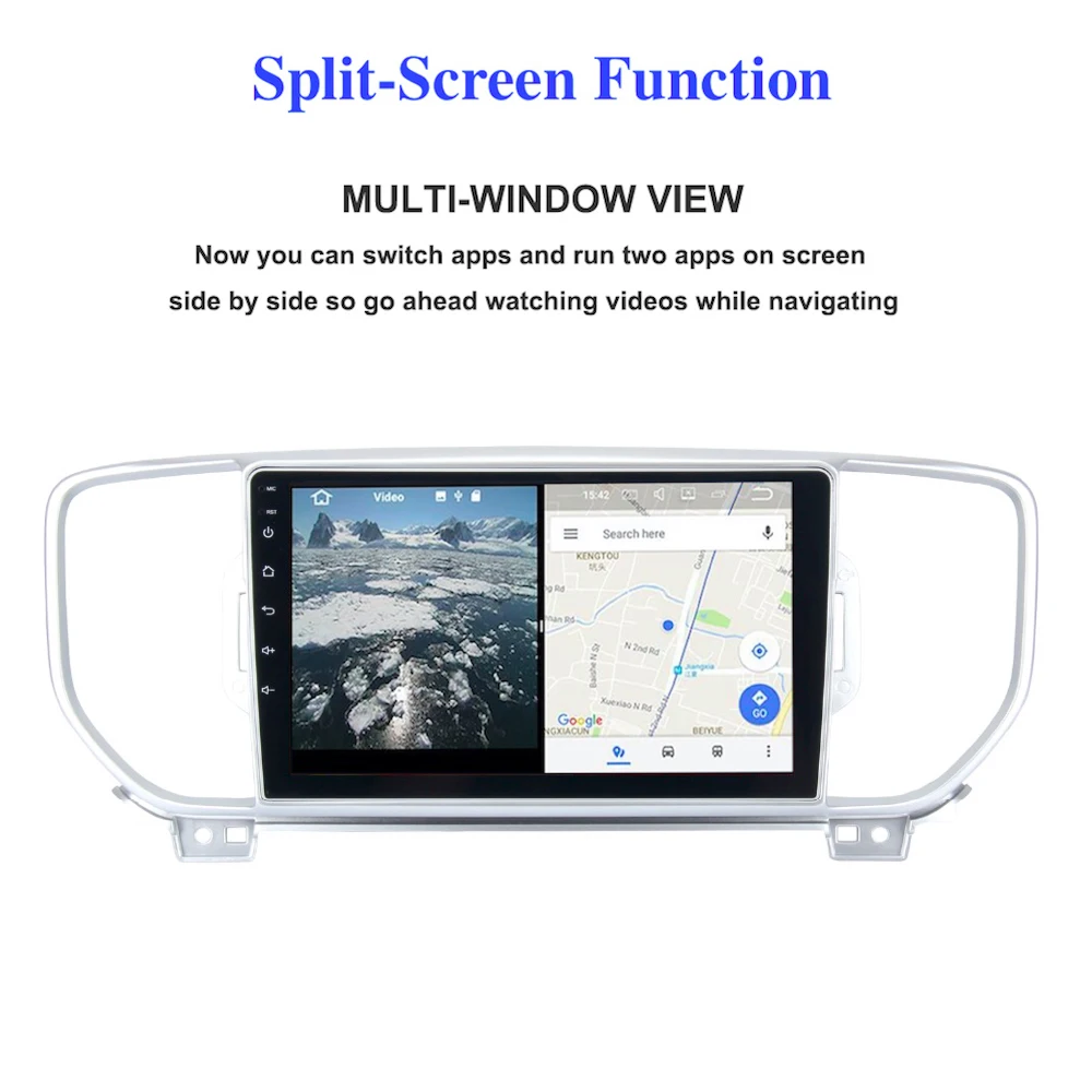Cheap Car 1 din android GPS for KIA sportage 2015 2016 2017 autoradio navigation head unit multimedia 4Gb+32Gb Android 8.0 PX5 8-Core 2