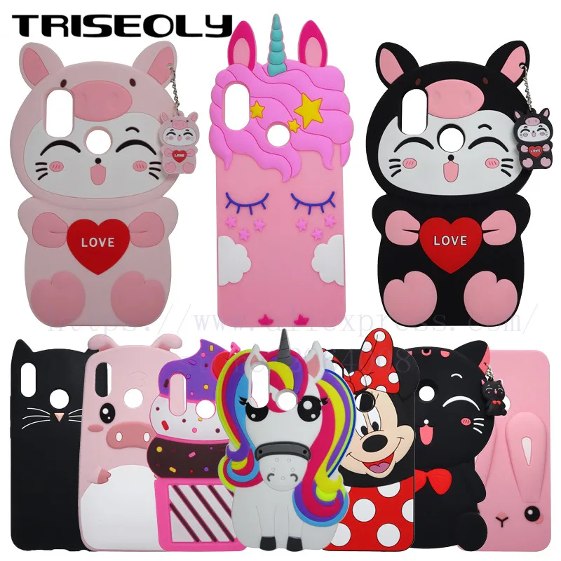

TRISEOLY Silicon Case For Xiaomi Redmi Note 5 5.99 Cute 3D Cartoon Cover Phone Case For Xiomi Redmi Note 5 Note5 Pro Funda Coque