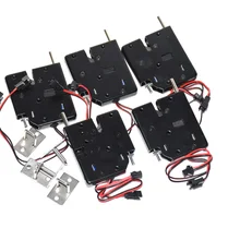 5 шт. DC 12 В 2A электромагнитный электрический контроль шкаф ящик замок для шкафчиков Pudsh-push дизайн с сигналом Отзывы и автоматическое открытие