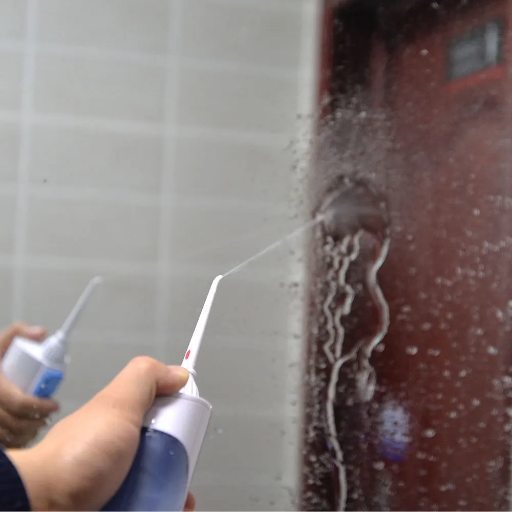 Ceny Przenośny irygator doustny nić dentystyczna strumień wody pod ciśnieniem woda potężny Flosser Dental irygator Orrigation czyszczenie zębów Power Flosser