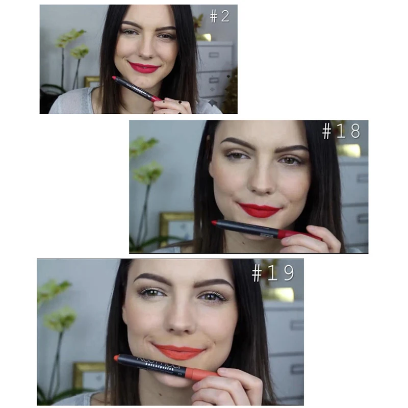 MENOW 6Pcs Waterproof Long-lasting Red Velvet Lip Stick Nude Tattoo Matte True Brown Color Pencil Lipstick Crayon Lot Makeup Set MENOW 6Pcs Waterproof Long-lasting Red Velvet Lip Stick Nude Tattoo Matte True Brown Color Pencil Lipstick Crayon Lot Makeup Set