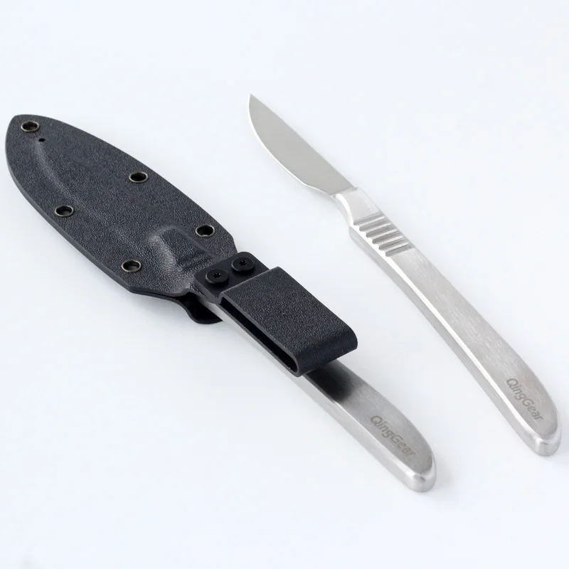 QingGear нож для стейка острые ножи из нержавеющей стали с ножнами Kydex|Столовые