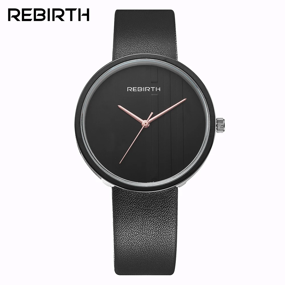 

2018 New Rebirth 2018 New lover's Fashion Casual quartz Water Resistant wristwatches leather ladies gentleman Female male watch