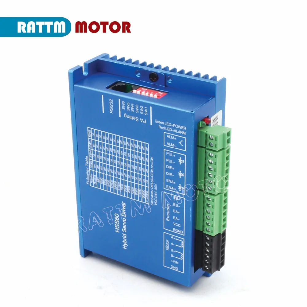 ЕС без НДС Nema24 2 фазы замкнутого контура Серводвигатель L88mm 5A 3N. m& HSS60 6A Гибридный шаг Серводвигатель набор контроллеров cnc