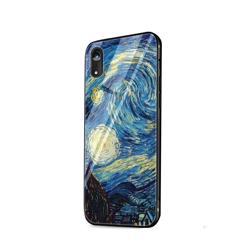 Тонкий Стеклянный чехол для телефона Van Gogh с масляной росписью для huawei Honor P Smart P30 P20 mate 20 10 Lite Pro Y6 Y9 7A 8X - Цвет: G5